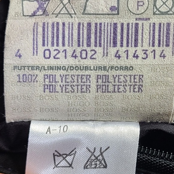 BOSS Hugo Boss Jacket Men's UK 50 US 46 Chest XL Black Poly Heavyweight - Picture 8 of 11